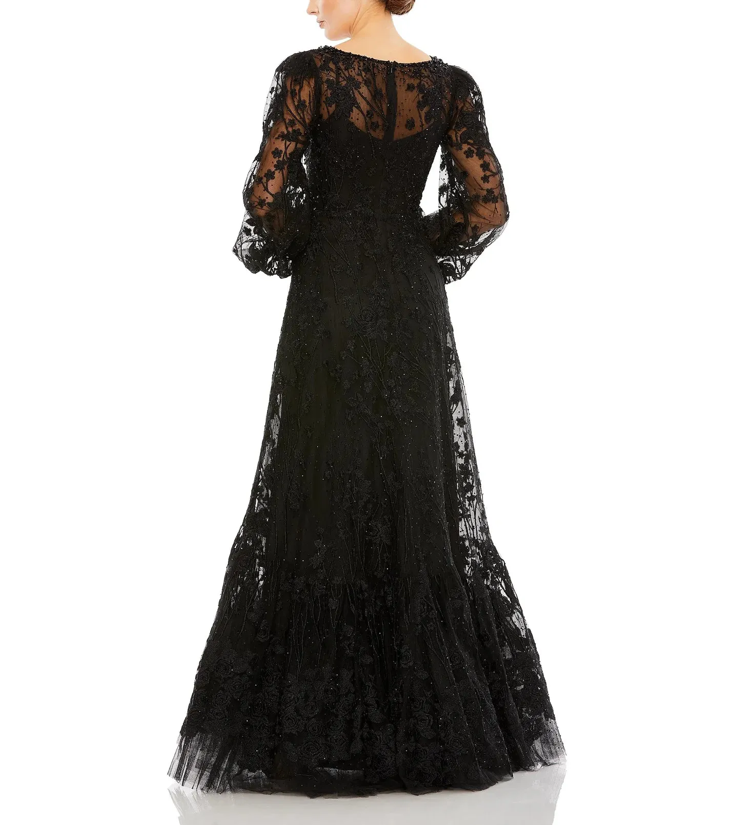 A-Line Embroidered Gown