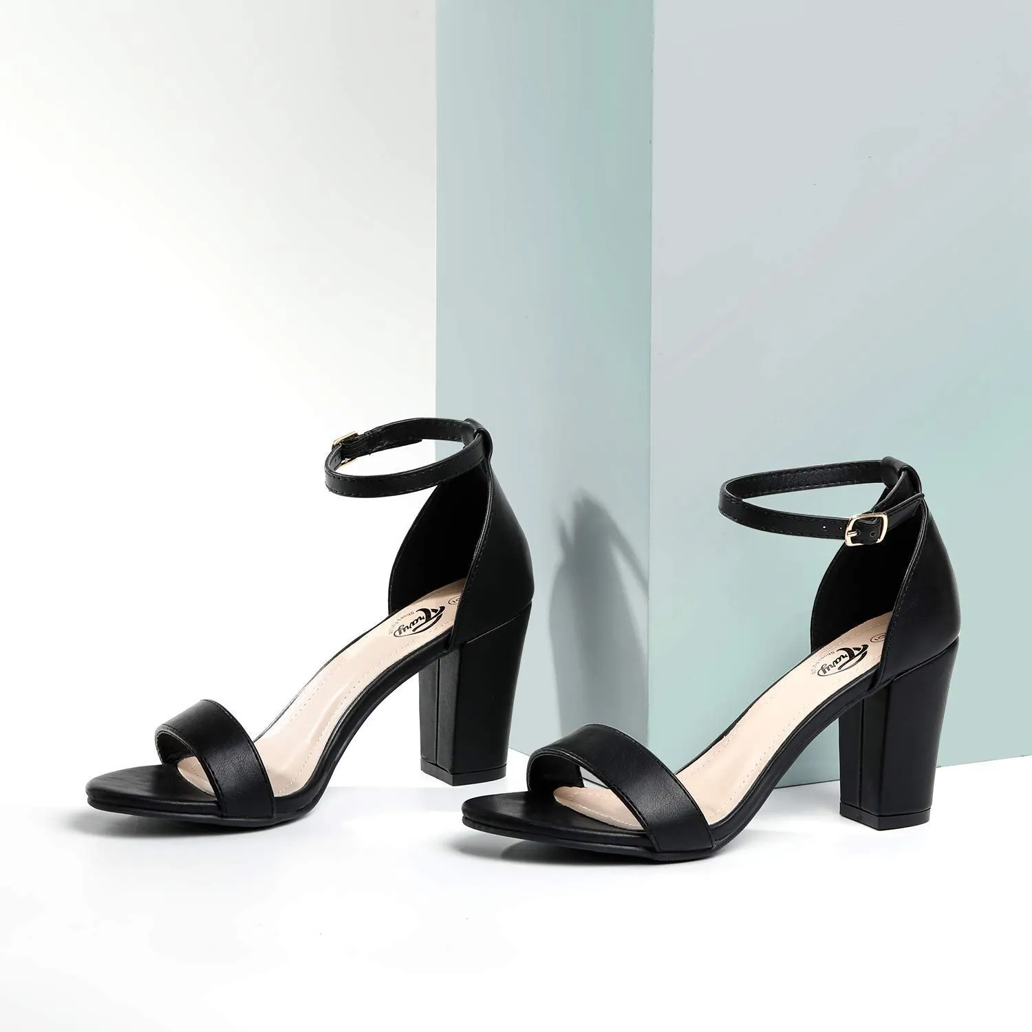 Adjustable Strap Heel Sandals