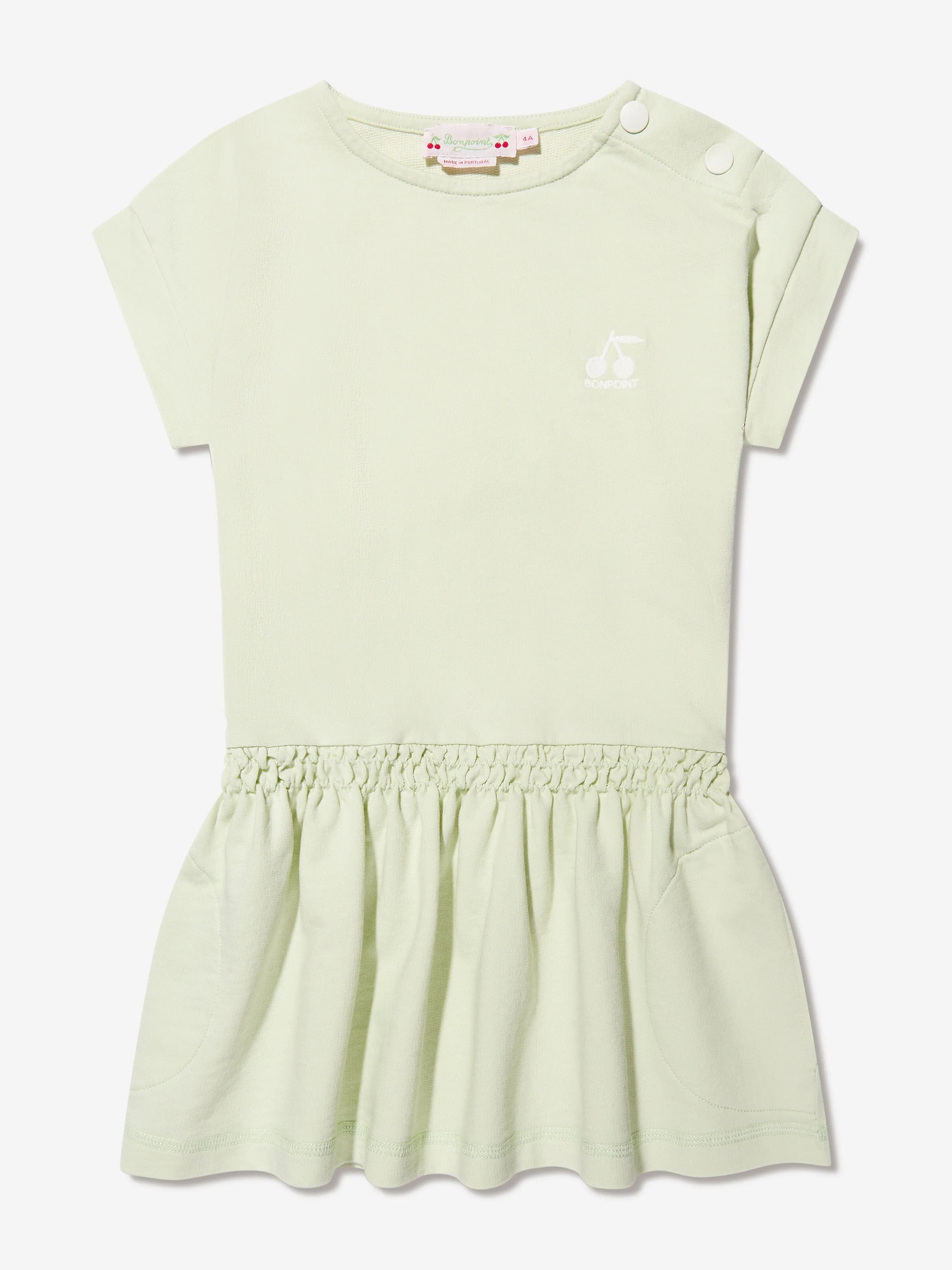 Bonpoint Girls Celima Dress in Green