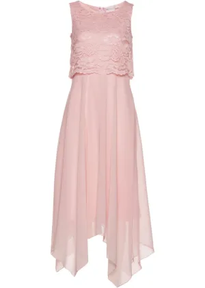 Bpc Selection Premium Lace Chiffon Dress, Pink