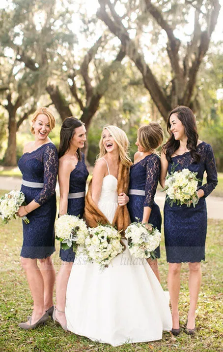 Bridesmaid Dresses,Short Bridesmaid Dresses,Lace Bridesmaid Dress