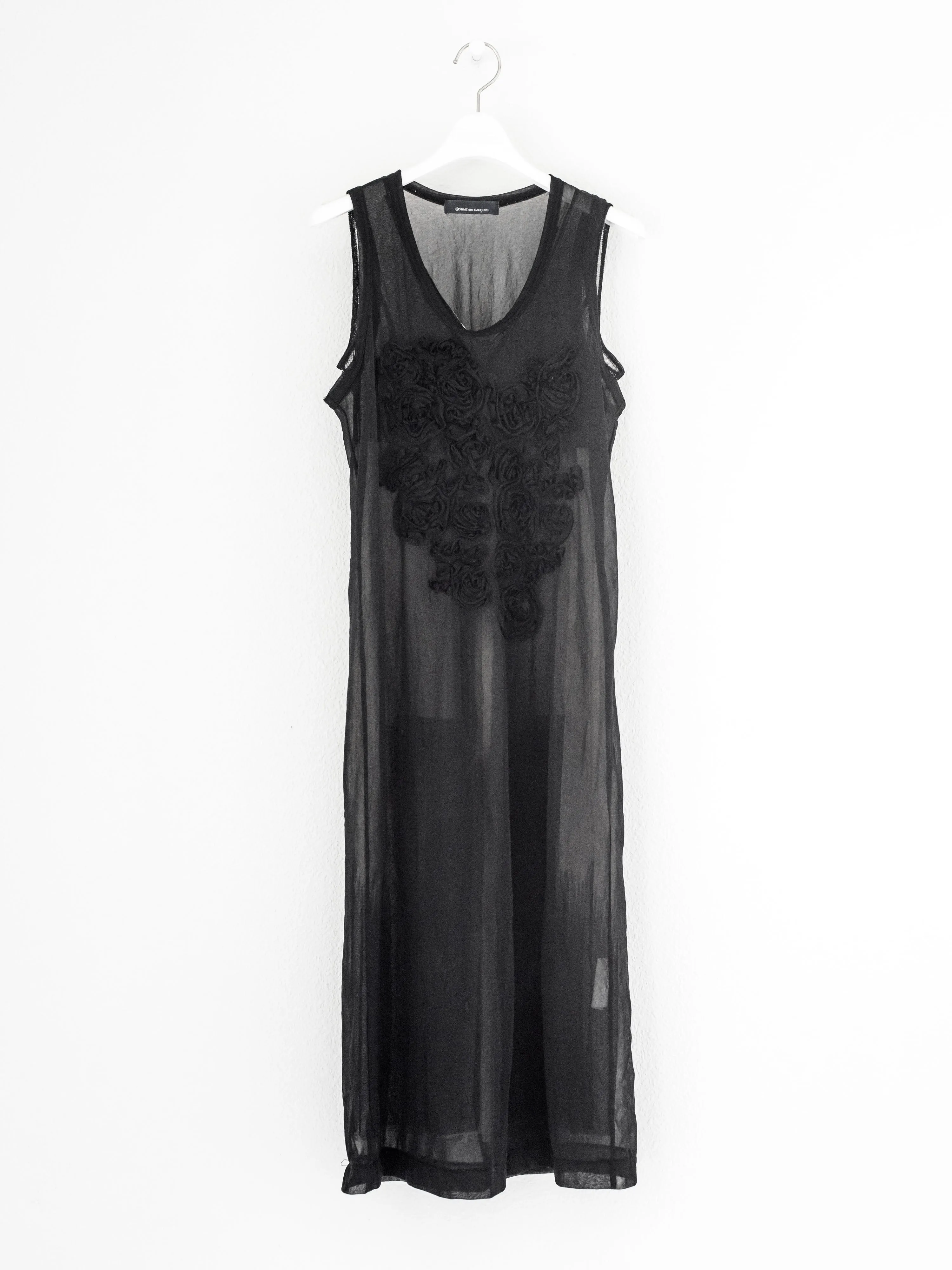 Comme des Garçons 1994 Sheer Sculptural Floral Dress