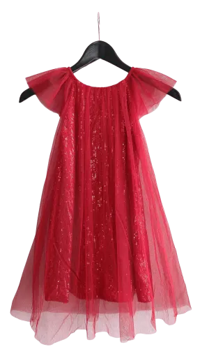 DOLLY by Le Petit Tom ® SEQUIN TULLE DRESS red