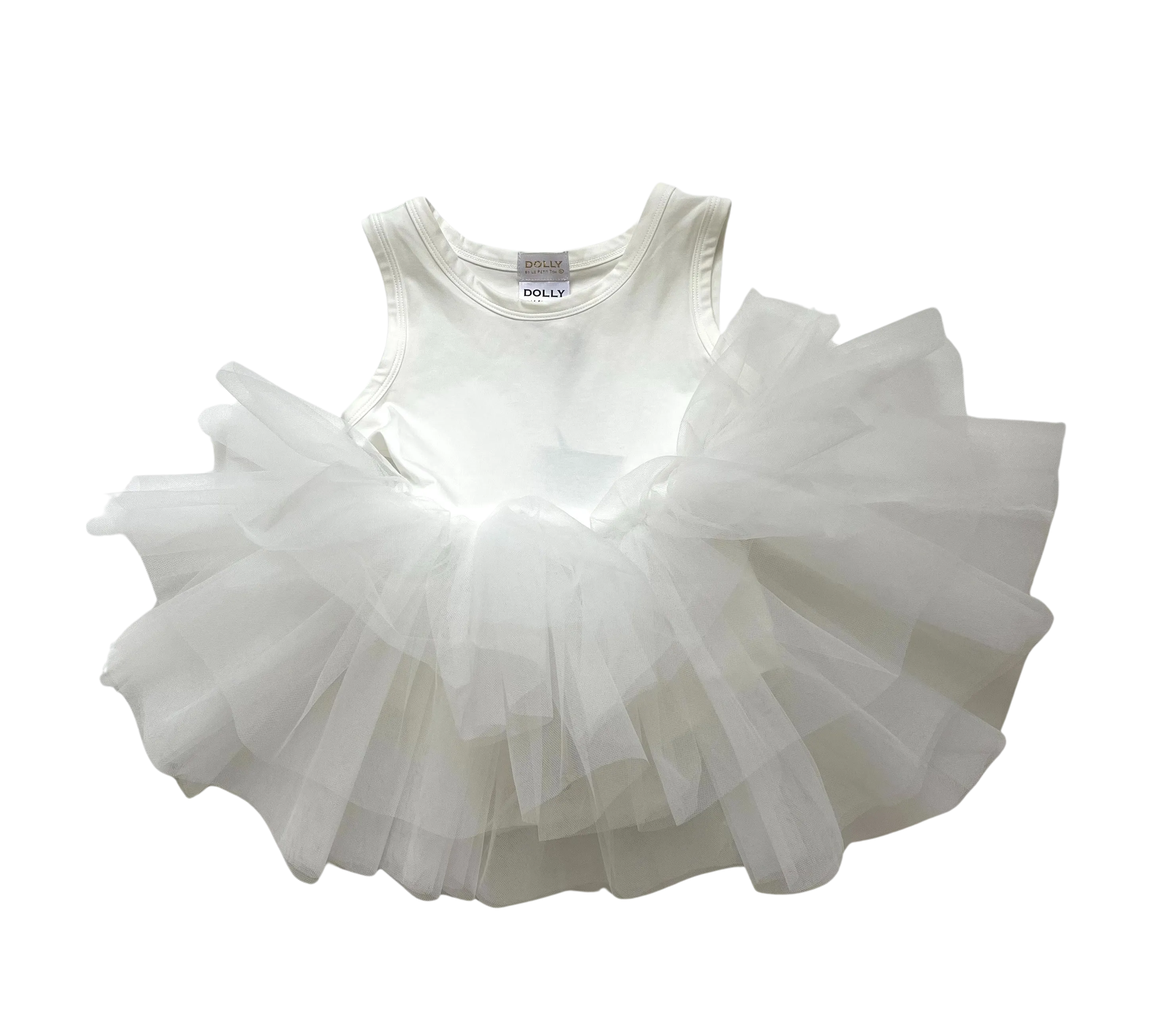 DOLLY TIMELESS COTTON TUTU DRESS white