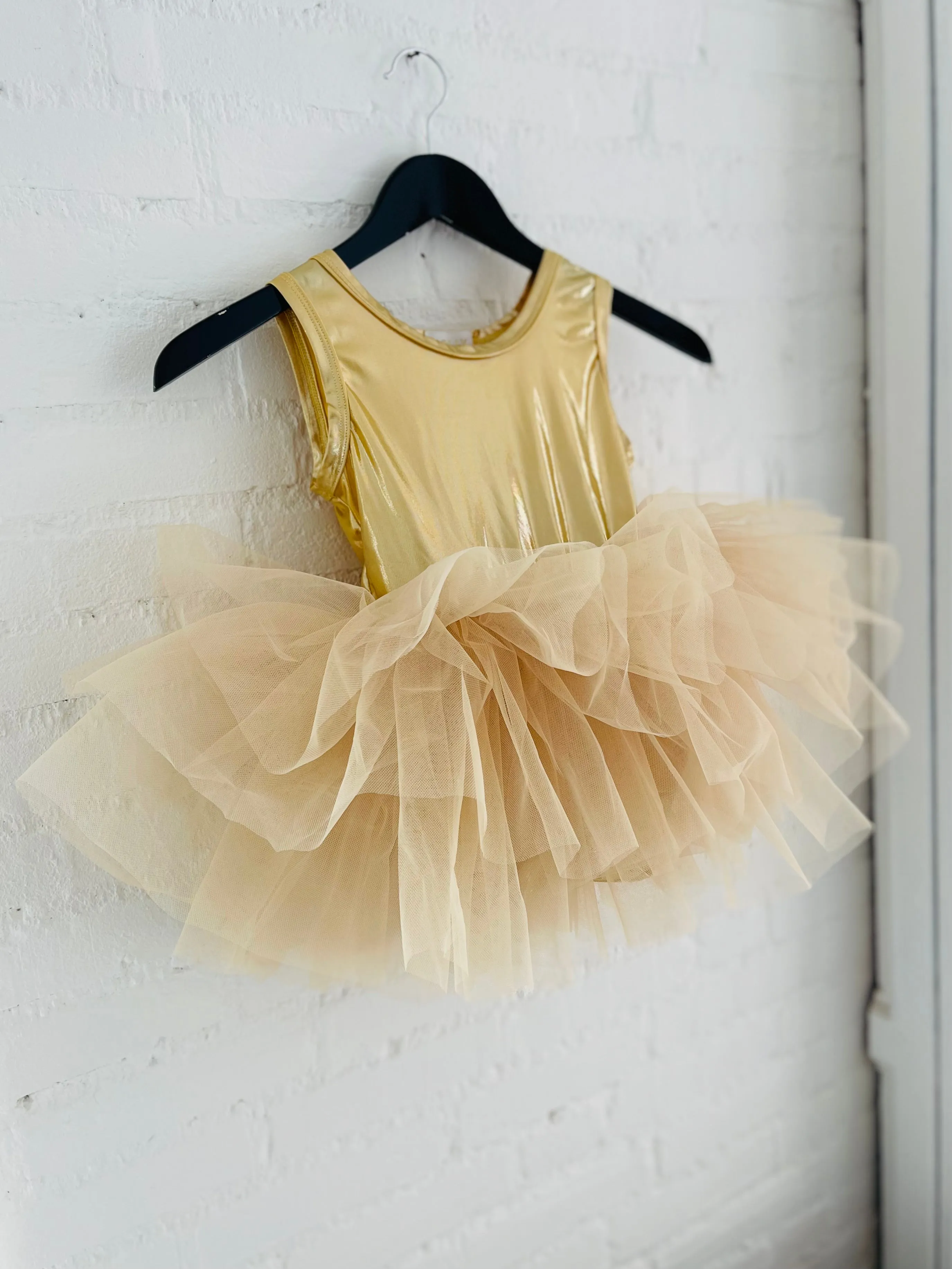 DOLLY TIMELESS METALLIC TUTU DRESS gold