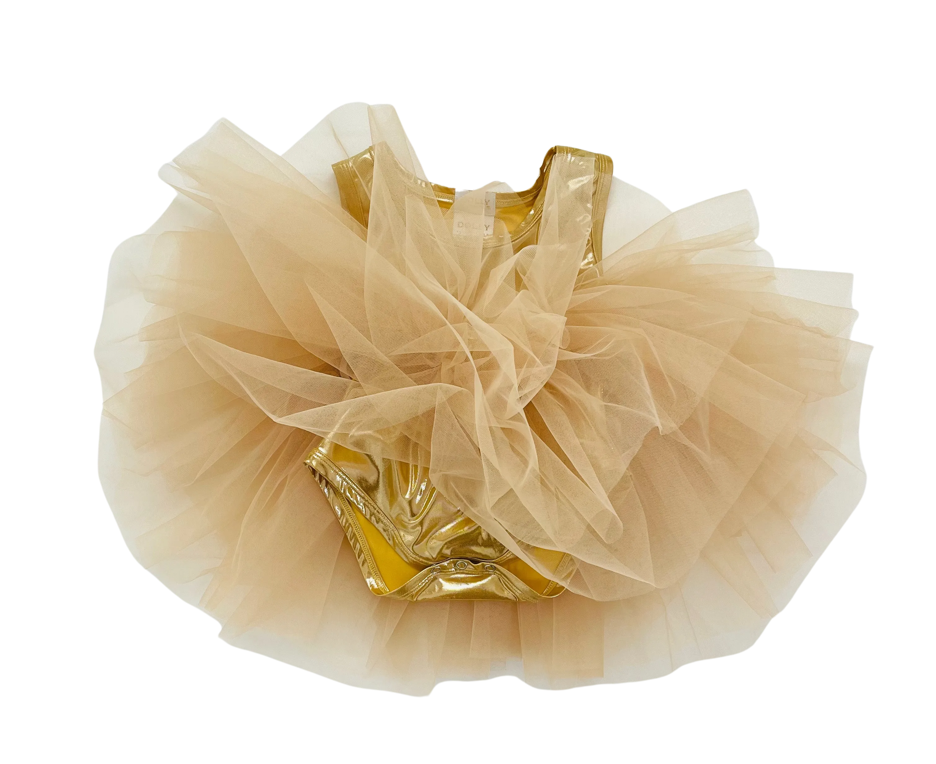 DOLLY TIMELESS METALLIC TUTU DRESS gold