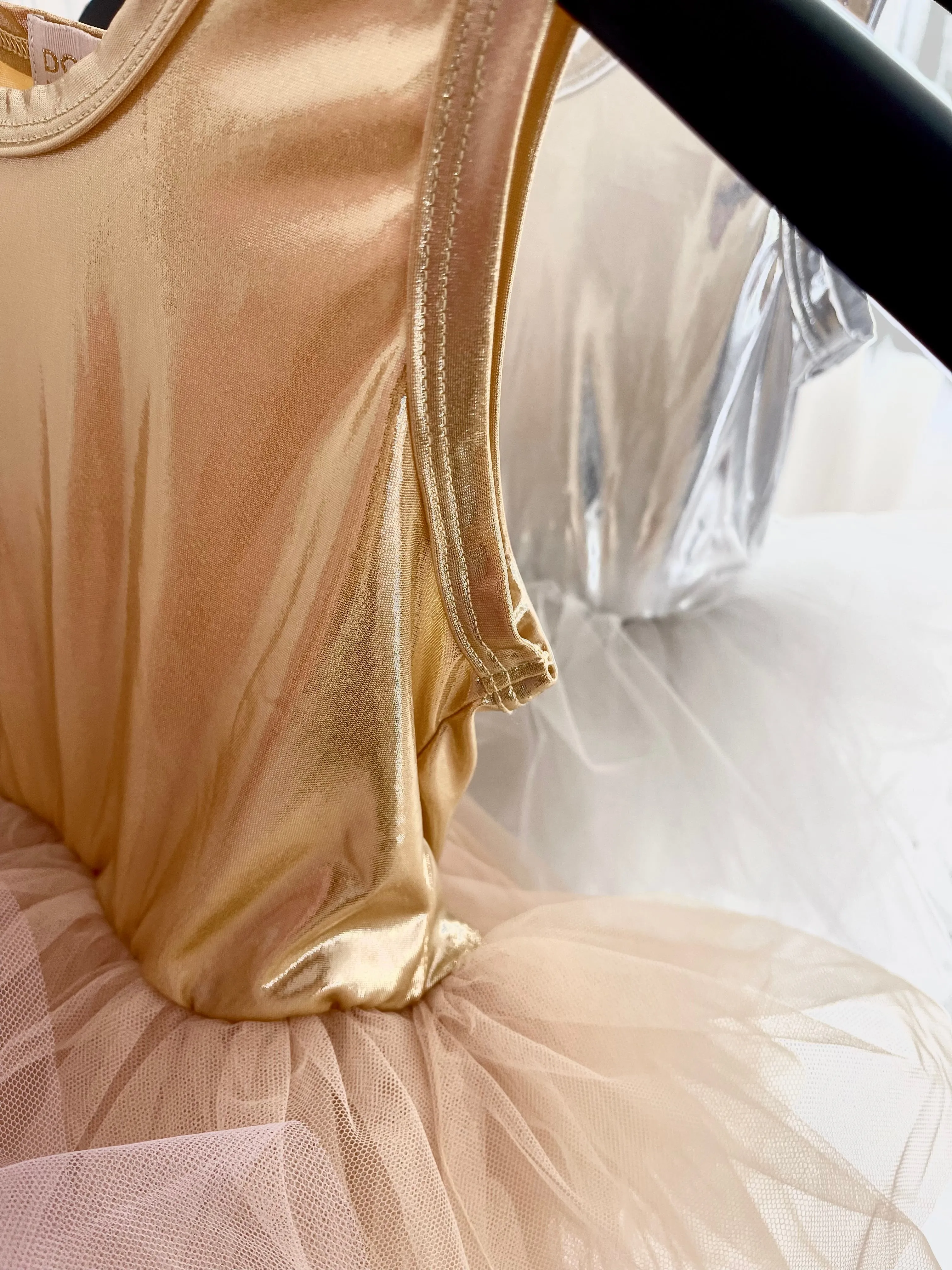 DOLLY TIMELESS METALLIC TUTU DRESS gold