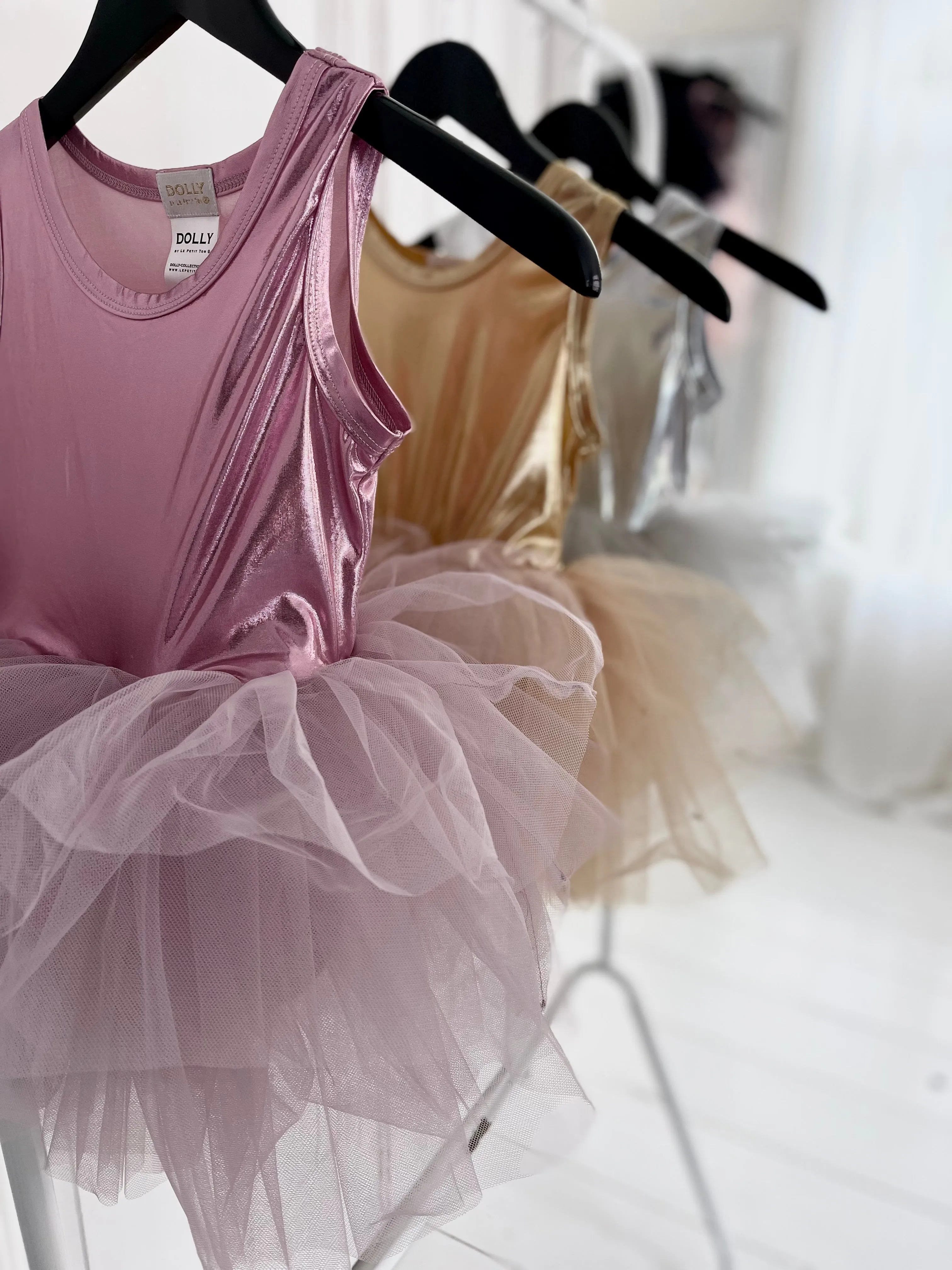 DOLLY TIMELESS METALLIC TUTU DRESS pink