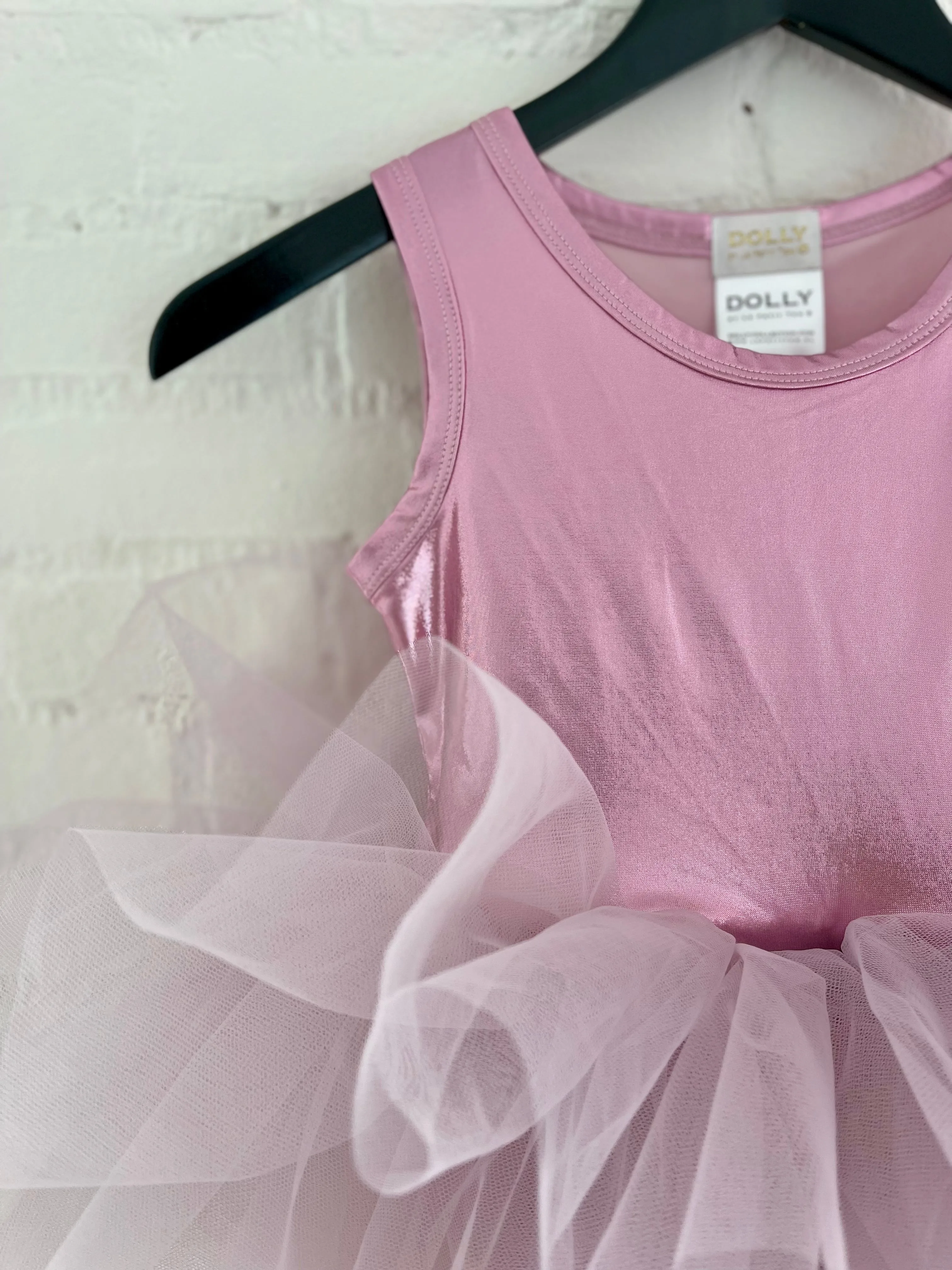 DOLLY TIMELESS METALLIC TUTU DRESS pink