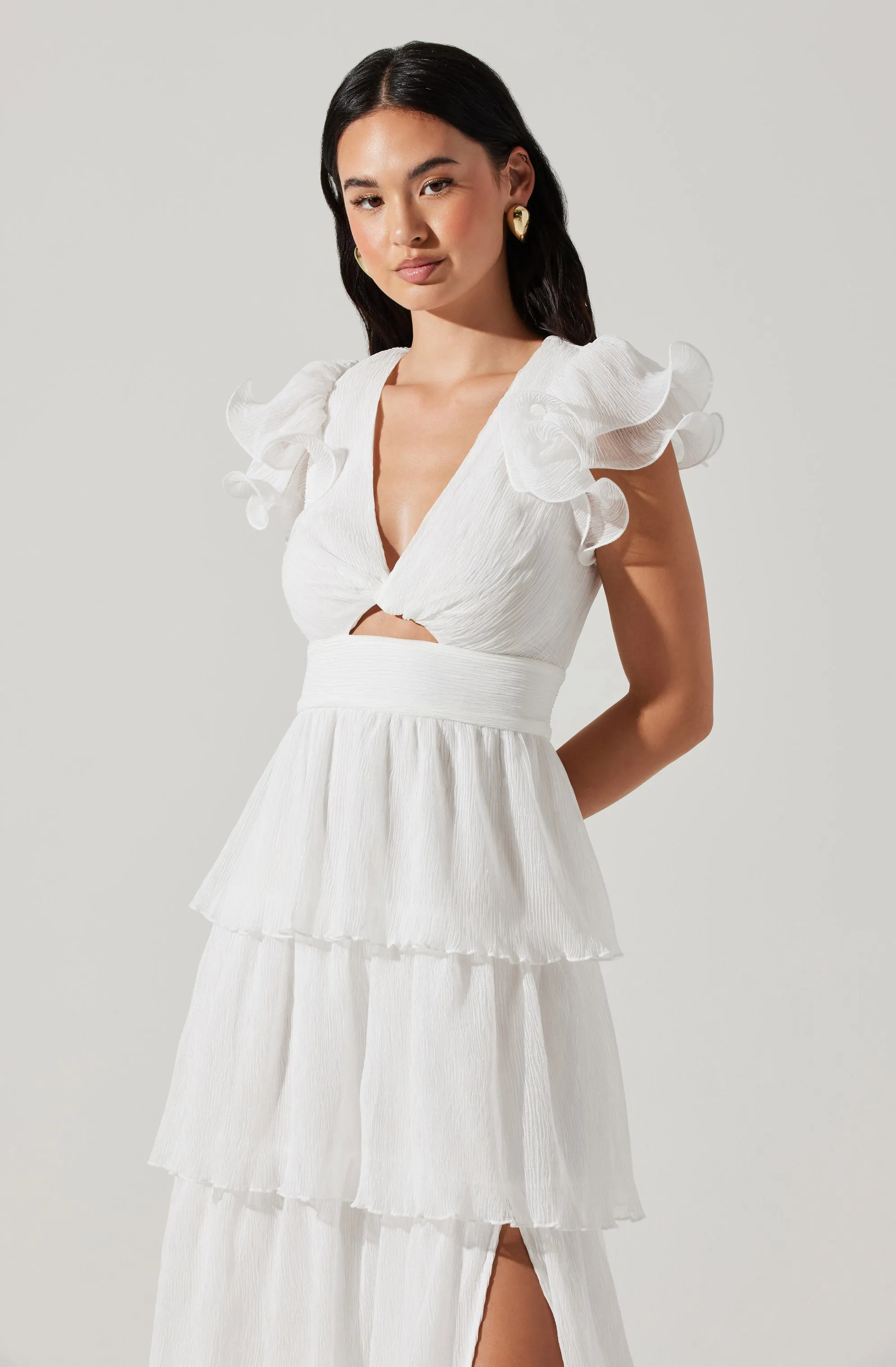 Emporia Tiered Tulle Midi Dress