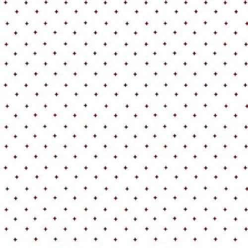 Garnets & Gingham - Star Toss White