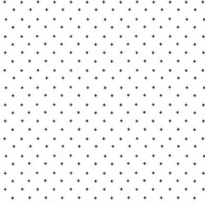 Garnets & Gingham - Star Toss White