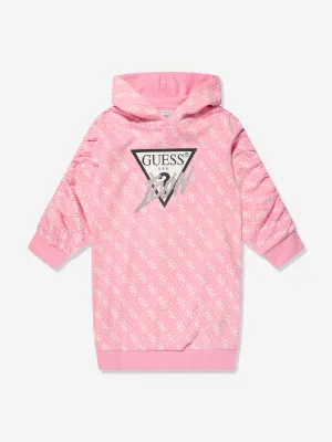 Guess Girls 4G Logo Sweater Dress in Pink