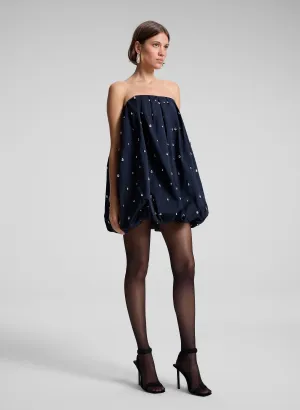 Holly Strapless Embellished Mini Dress