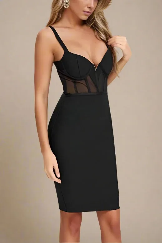 Juliette Bodycon Dress - Classic Black