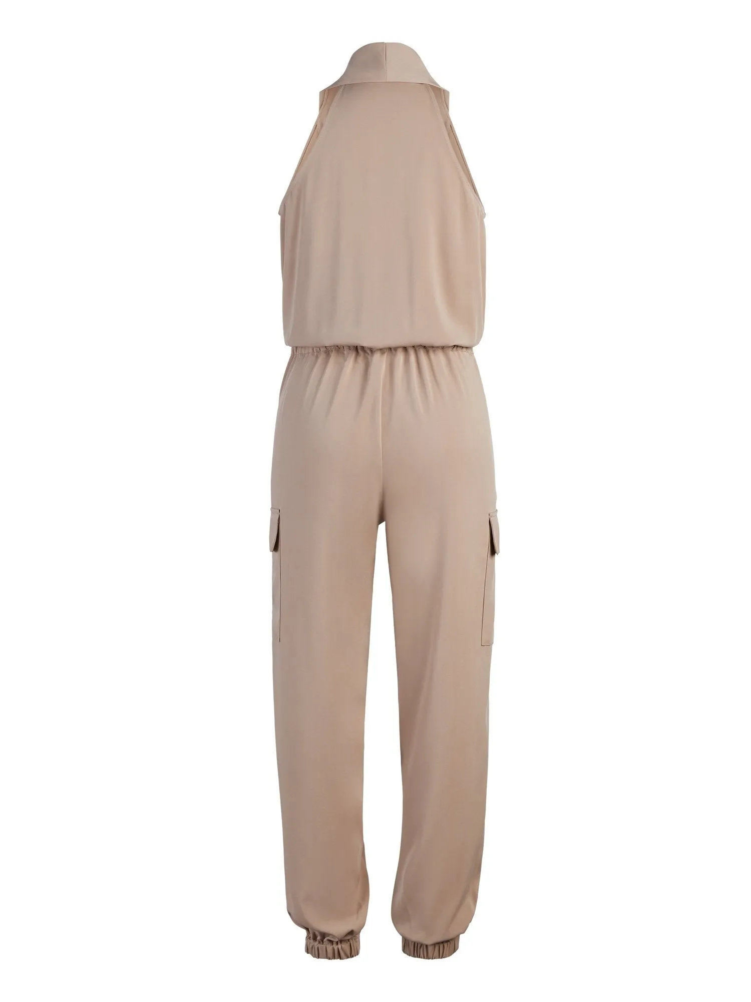 Khaki Cargo Jumpsuit