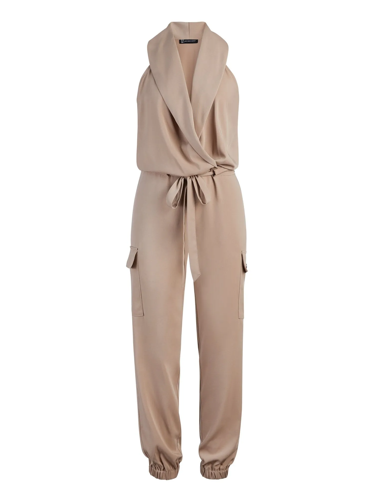 Khaki Cargo Jumpsuit