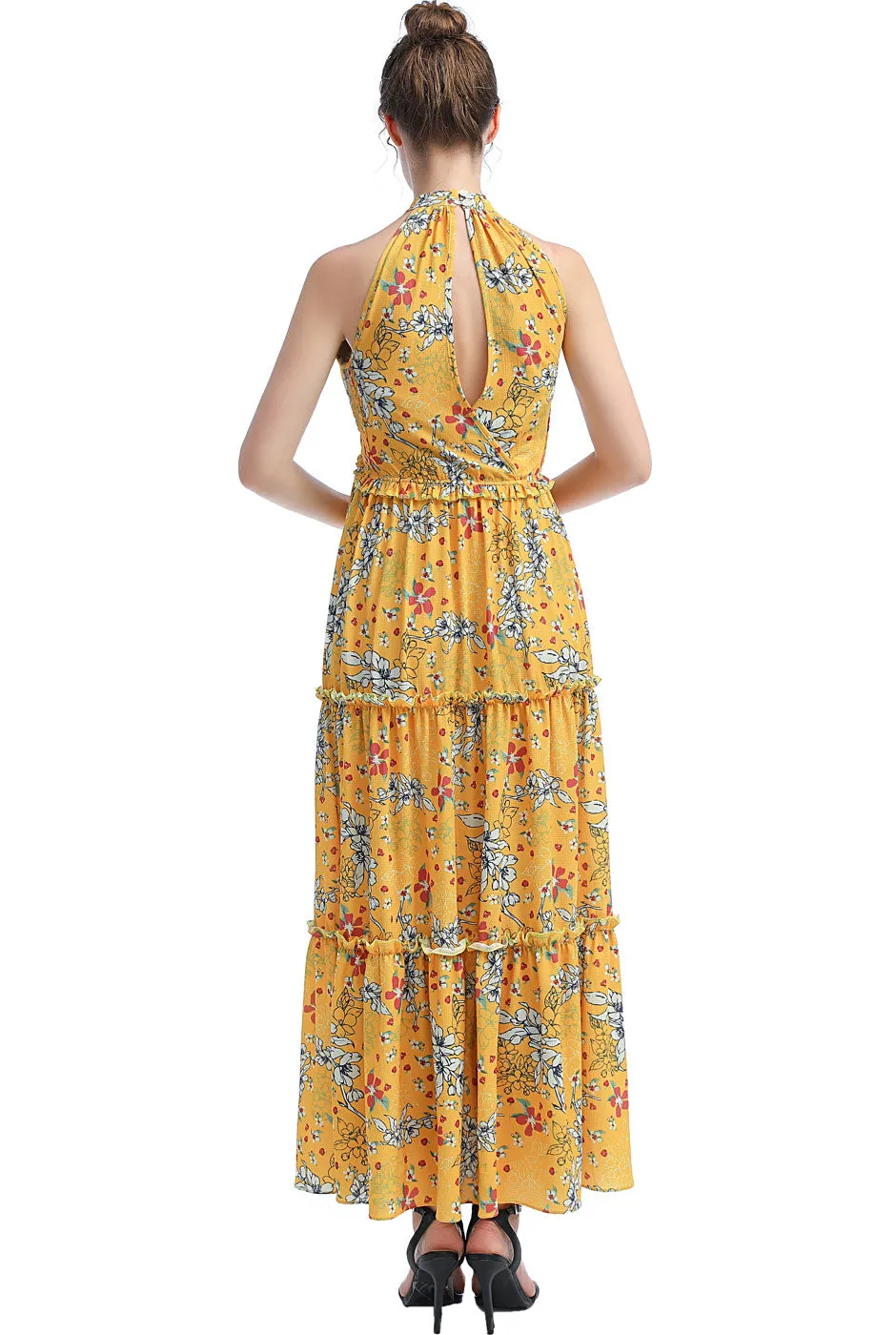 Kimi   Kai Maternity "Soleil" Floral Print Maxi Dress