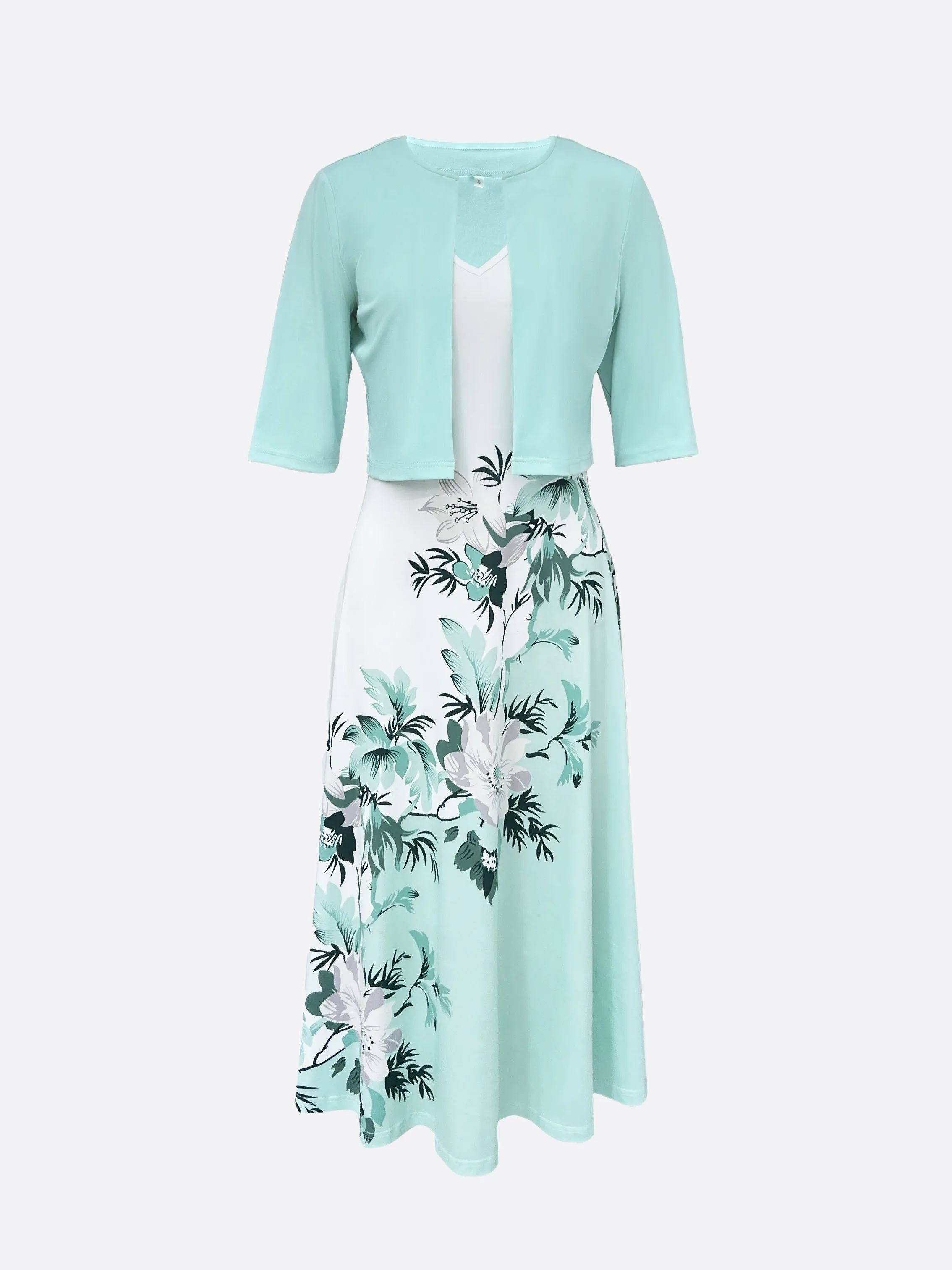 LISETH | ELEGANT DRESS WITH BLAZER SET