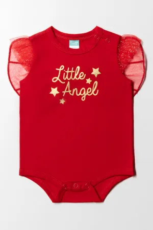 Little Angel Wing Bodyvest Red