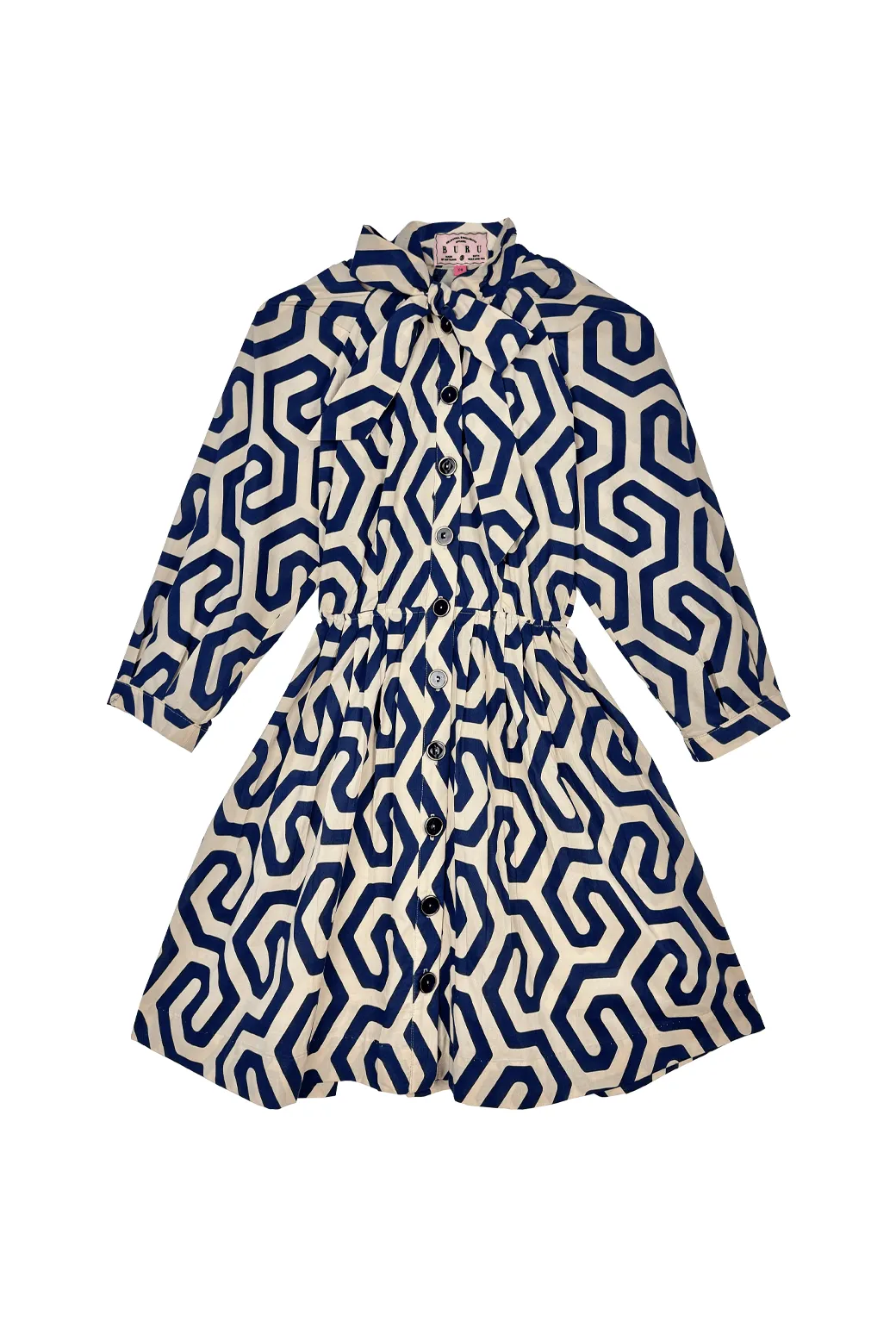 MINI 9 to 5 Shirtdress - Blue Geo