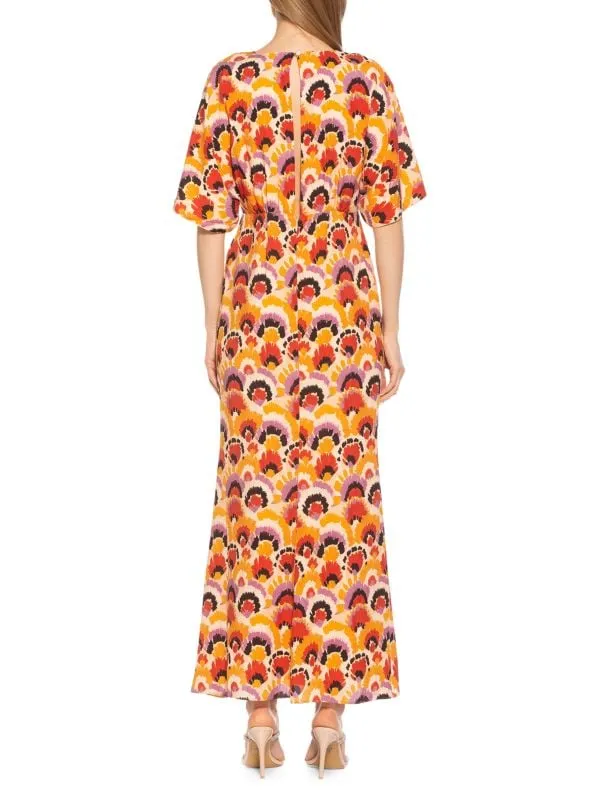 Naomi Alexia Admor maxi dress with floral print, multicolor