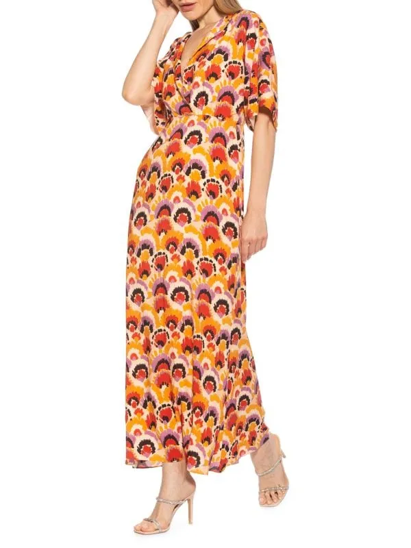 Naomi Alexia Admor maxi dress with floral print, multicolor