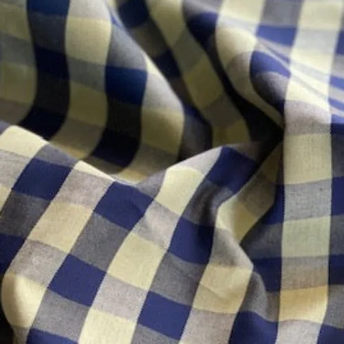 Navy/Mint | 5/8" Check Shirting - SKU 7086C #S189