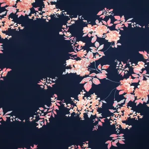 Novelty Polyester Print - 336 - Navy