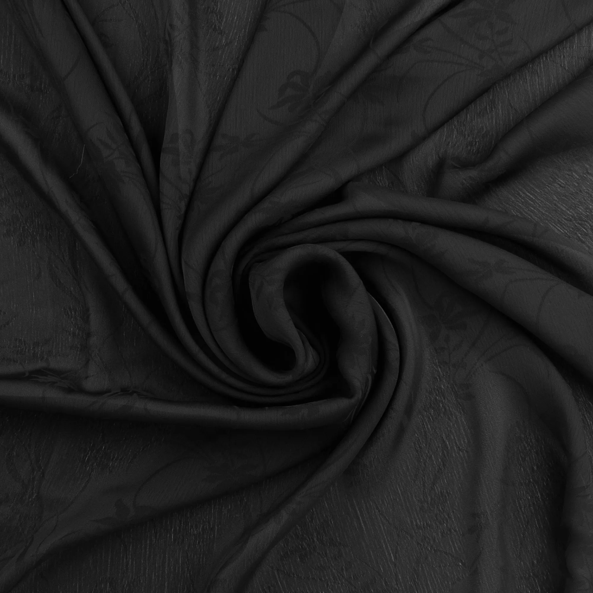 Novelty Solid Chiffon - 364 - Black