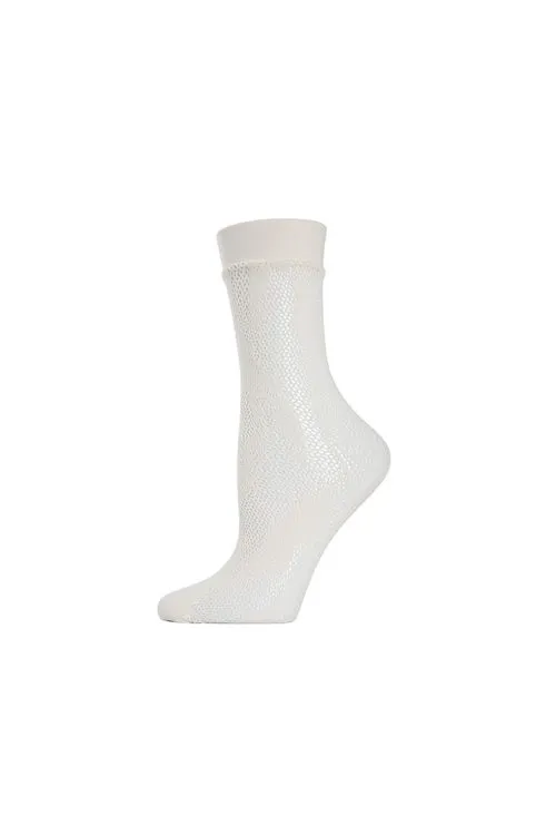 Plume Net Crew Socks