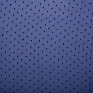 Printed polyester - OLIVIA - Stitch - Royal blue