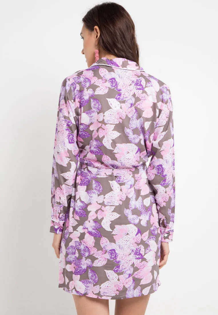 Puspa Shirt Dress Floral