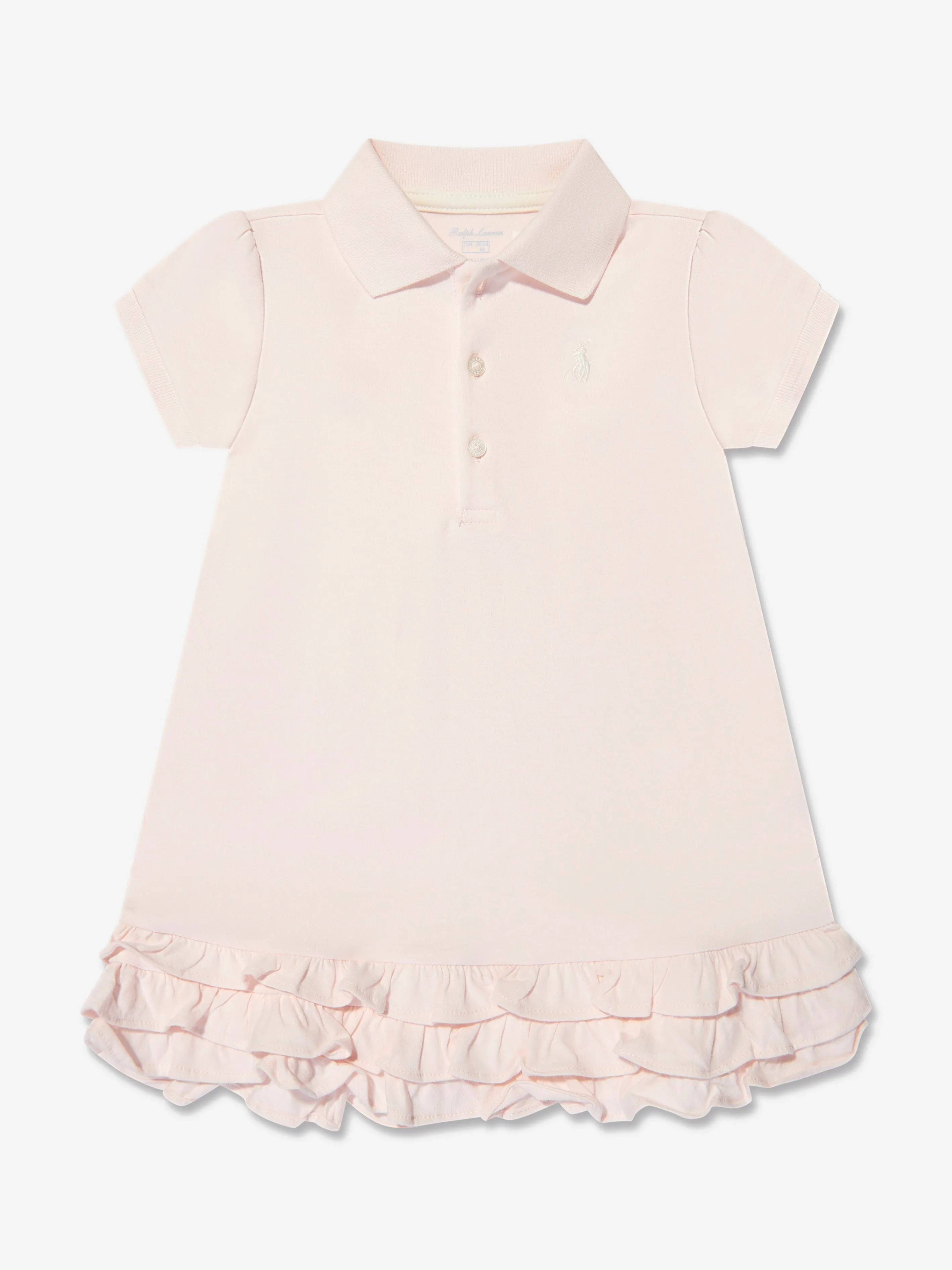 Ralph Lauren Baby Girls Cotton Dress With Knickers