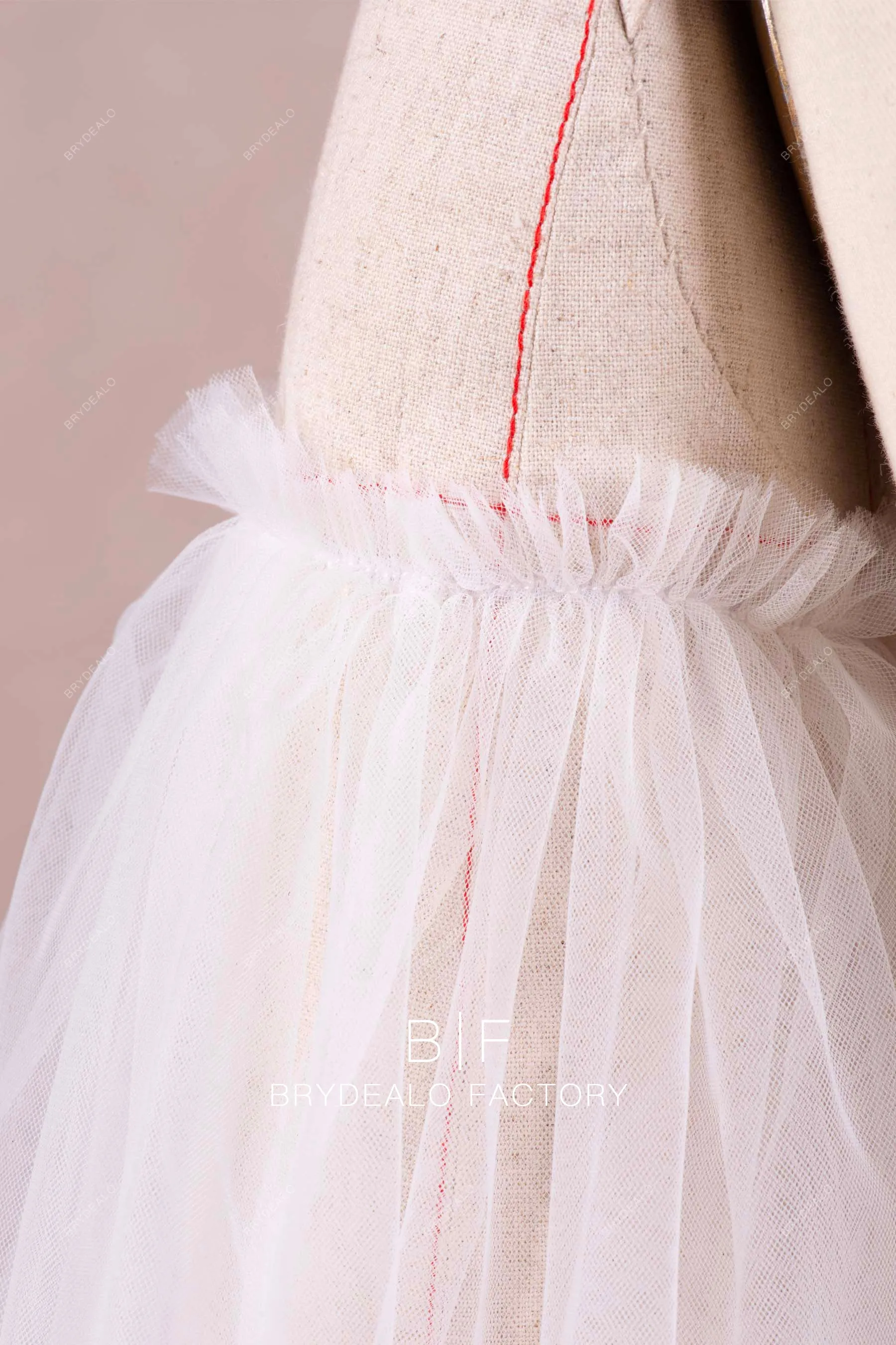 Romantic Ethereal Tulle Long Bubble Sleeve for Wedding